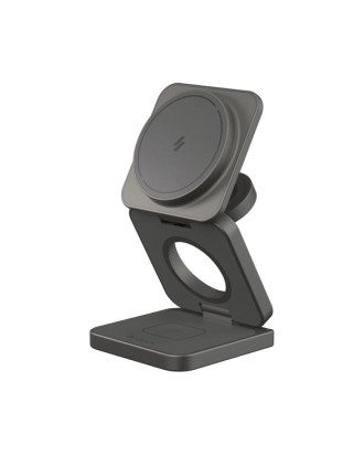 Mag 3 Ultra Qi2.2 3-in-1 Foldable Travel Charging Station - Gray