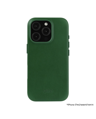 iPhone 16 Pro Case Clop Leather Magnetic - Forest
