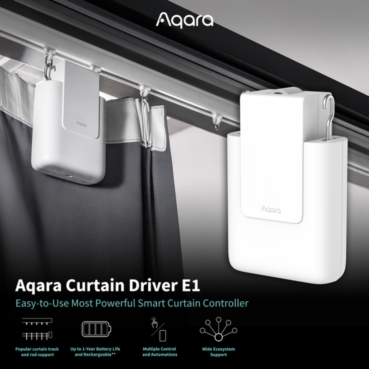 Aqara Curtain Driver E1[Rod Version] - image 3