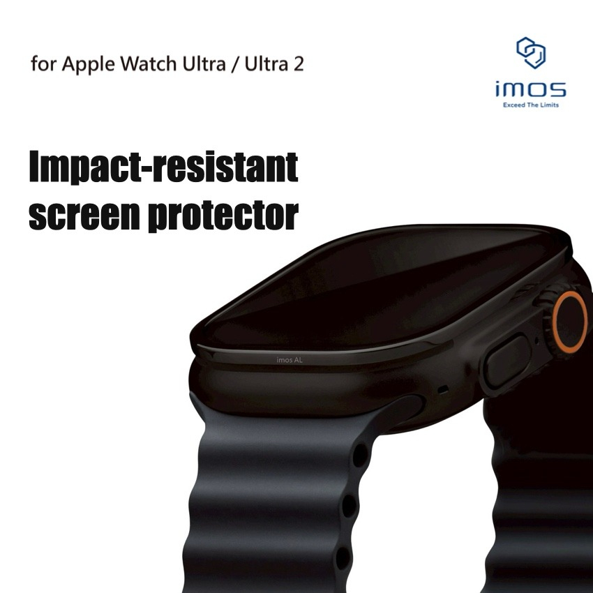 Apple Watch Ultra 1/2 [49mm] Film Sapphire Screen Protector - Black - image 2