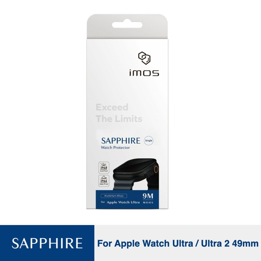 Apple Watch Ultra 1/2 [49mm] Film Sapphire Screen Protector - Black
