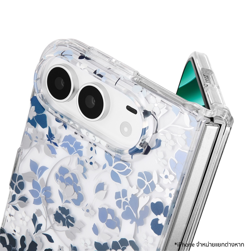 เคสกันกระแทก KATE SPADE Prints Mag สำหรับ iPhone Fold ดีไซน์ Metallic Classic Dot พร้อม MagSafe และกันกระแทกสูงสุด 12 ฟุต