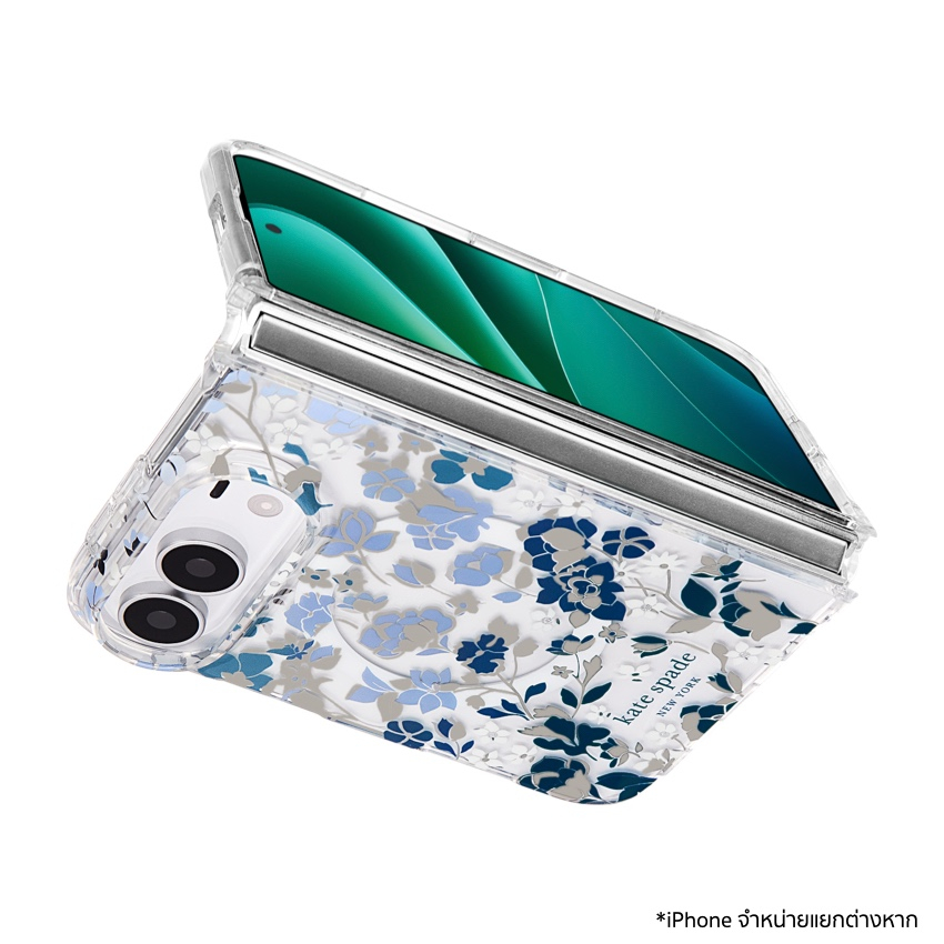 เคสกันกระแทก KATE SPADE Prints Mag สำหรับ iPhone Fold ดีไซน์ Metallic Classic Dot พร้อม MagSafe และกันกระแทกสูงสุด 12 ฟุต