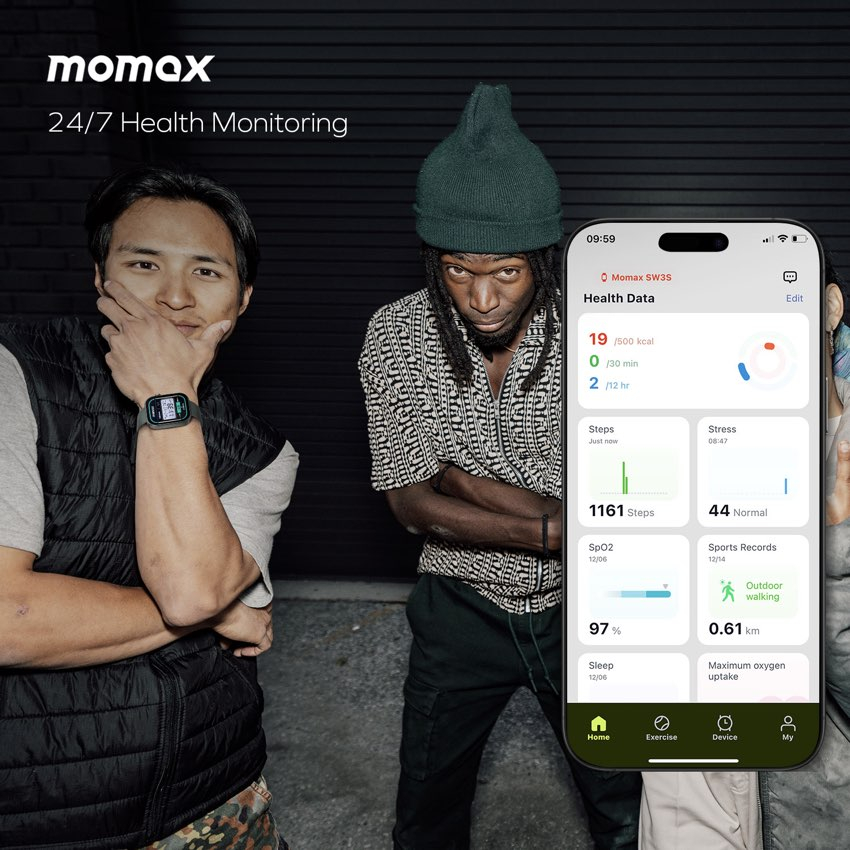 1-Wear+ Smart Watch (Blue)