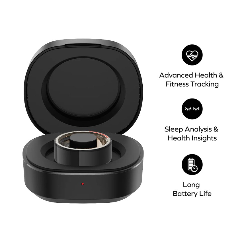 1-Sense Active Smart Ring SIZE 7 (Black+Rose Gold)