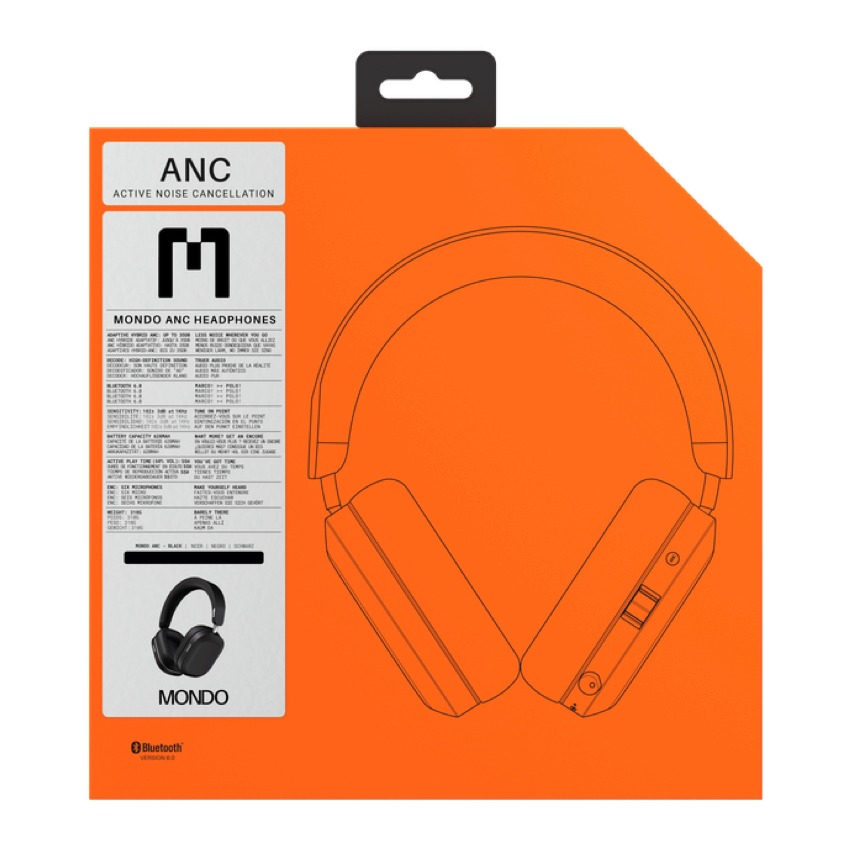 ANC Over-Ear Headphone - Black