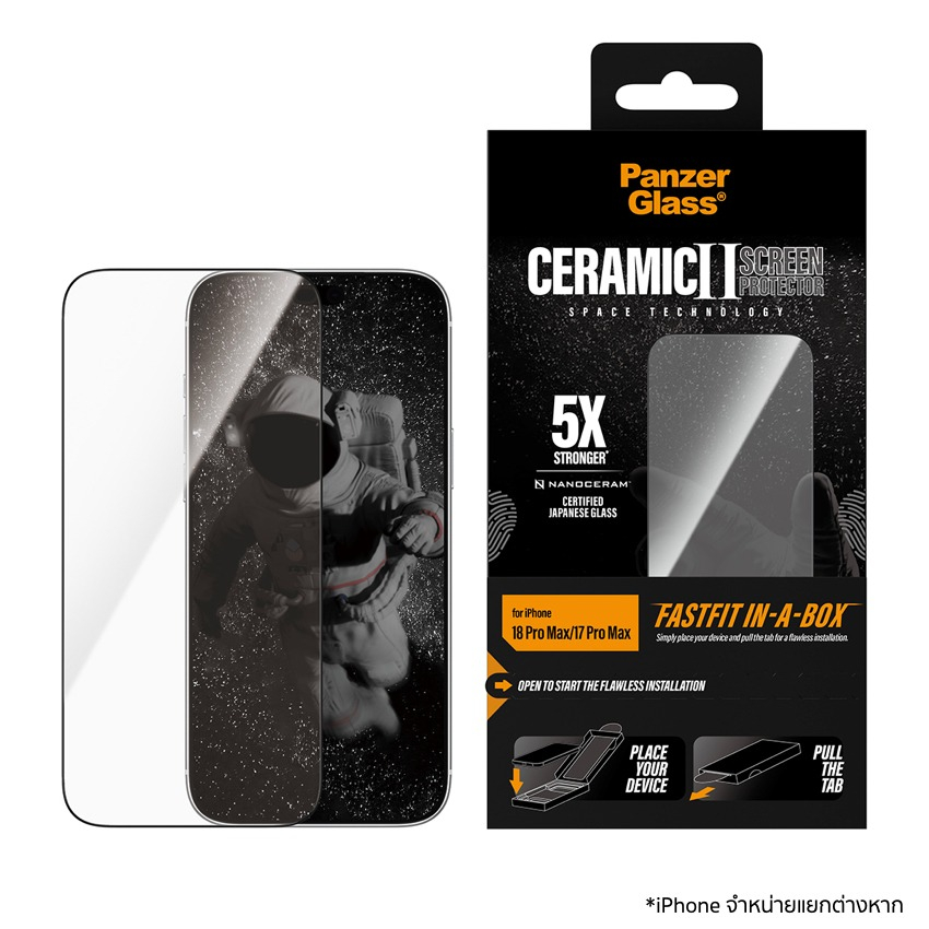 iPhone 18 Pro Max Film Ceramic w.Fastfit in-a-box