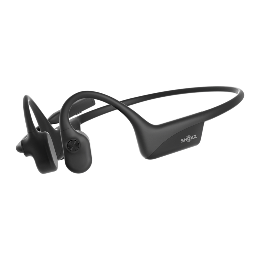 หูฟังบลูทูธไร้สาย OpenComm2 สีดำ ดีไซน์แบบปิดหู สวมใส่สบาย จากแบรนด์ SHOKZ