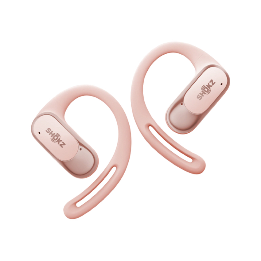 หูฟังไร้สาย OpenFit Air สี Pink เล่นเพลงสูงสุด 28 ชั่วโมง เสียงตรงเข้าหูได้อย่างแม่นยำ จากแบรนด์ SHOKZ