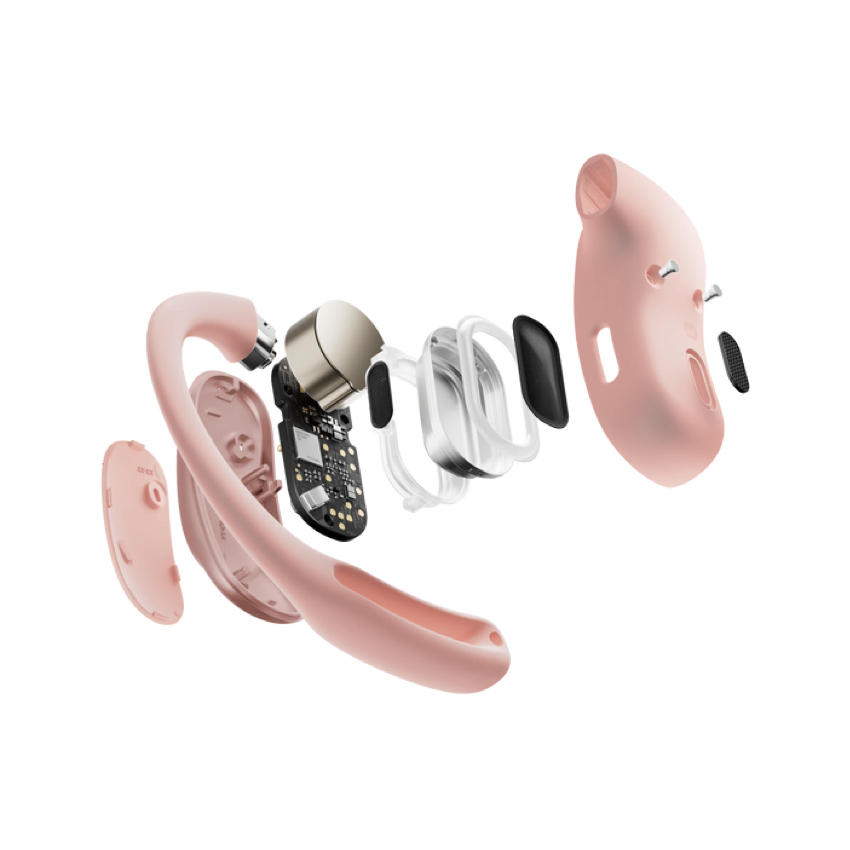 หูฟังไร้สาย OpenFit Air สี Pink เล่นเพลงสูงสุด 28 ชั่วโมง เสียงตรงเข้าหูได้อย่างแม่นยำ จากแบรนด์ SHOKZ
