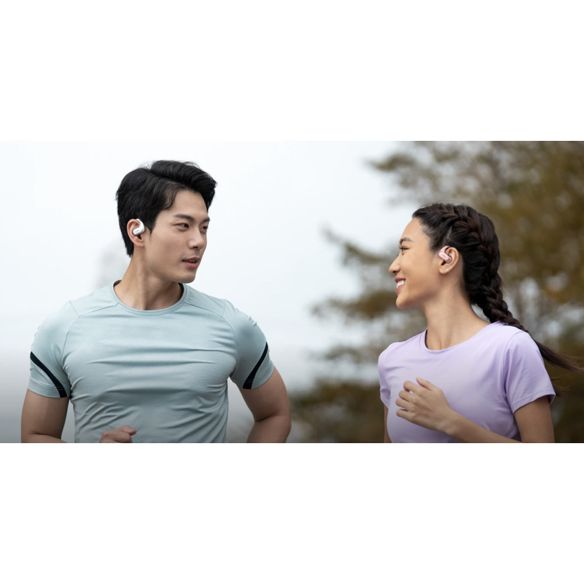 หูฟังไร้สาย OpenFit Air สี Pink เล่นเพลงสูงสุด 28 ชั่วโมง เสียงตรงเข้าหูได้อย่างแม่นยำ จากแบรนด์ SHOKZ