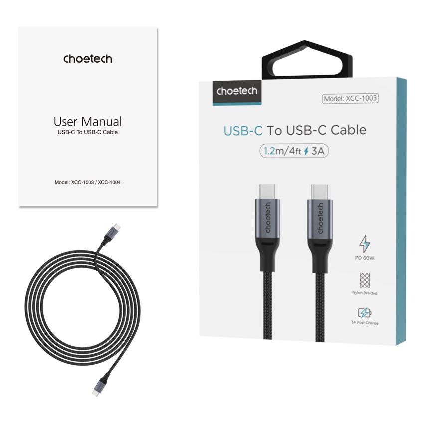 ACT USB-C Video Kabel 2m – USB-IF Zertifiziert, 60W Schnellladung, 5 Gbit/s Datenrate